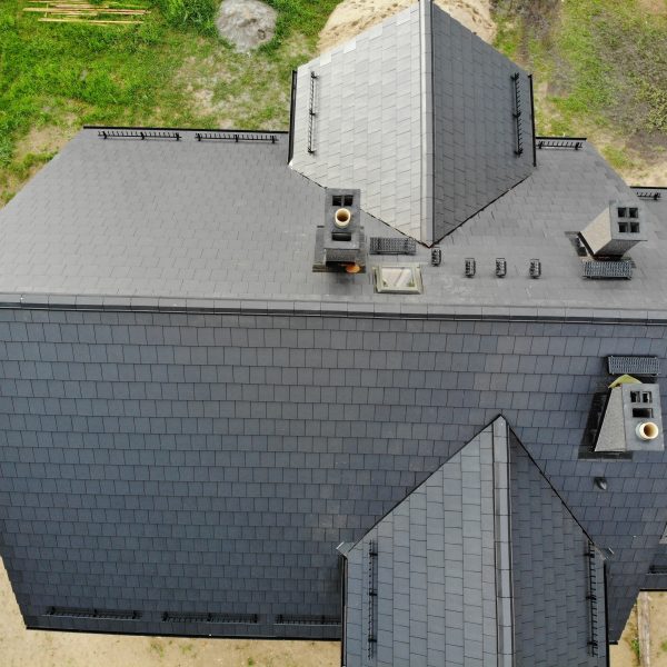 Creaton Simpla – realizacja połaci dachowej w ujęciu z góry