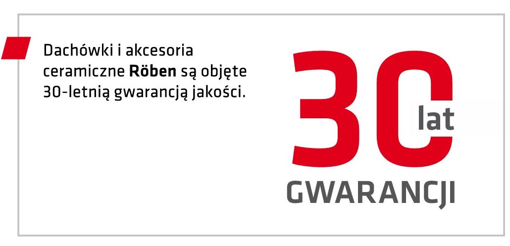 Gwarancja na dachówki ceramiczne Roben