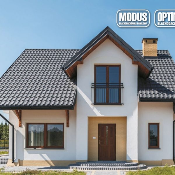 Zamontowana blacha Pruszyński Optima – klasyczny panel z przetłoczeniem