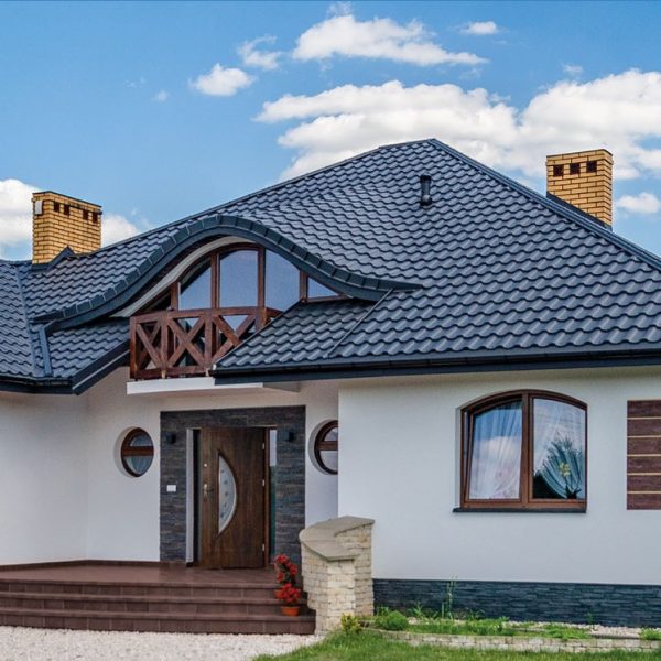 Dach z blachy Pruszyński Optima – estetyczne wykończenie w stylu tradycyjnym