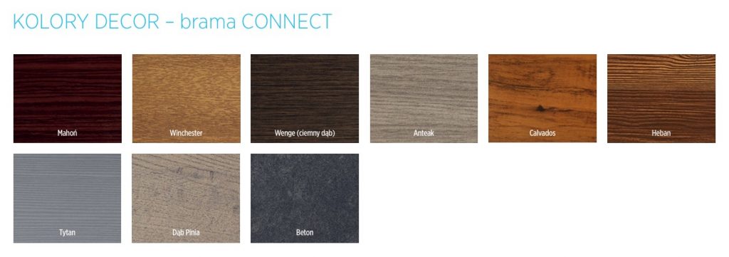 Kolory Decor - brama Connect Wiśniowski