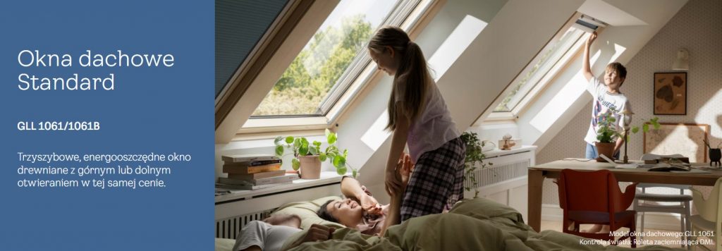 Okna dachowe Velux Standard GLL