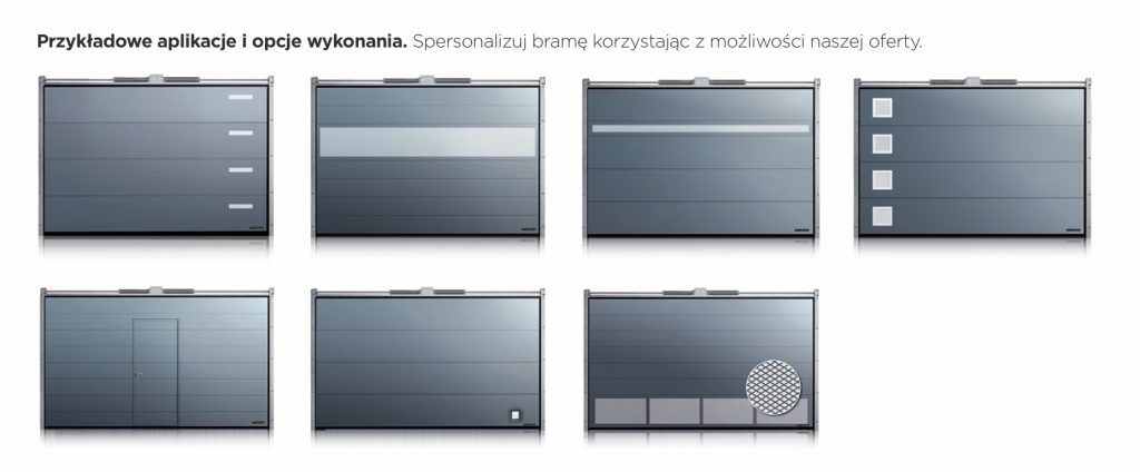 Przykładowe aplikacje i opcje wykonania bram segmentowych Wiśniowski