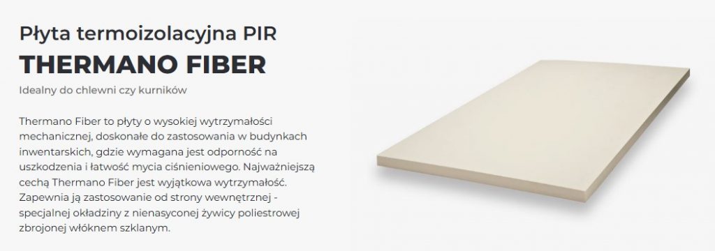 Płyta izolacyjna Thermano Fiber z rdzeniem PIR i włóknistą okładziną mineralną, przeznaczona do dachów odwróconych i konstrukcji wymagających paroprzepuszczalności